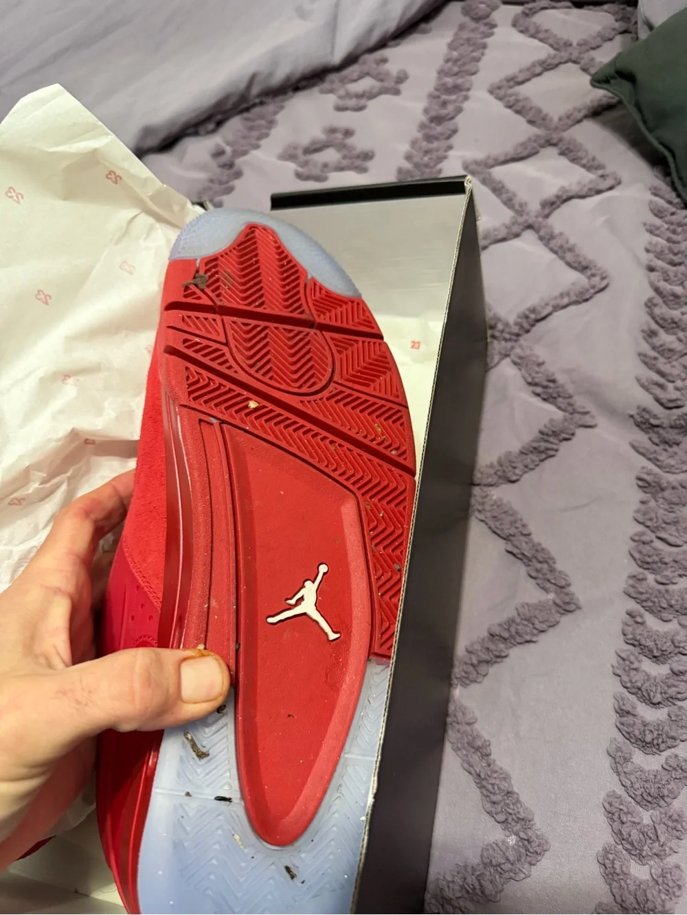 Air Jordan Spikize low in all red men’s size 13